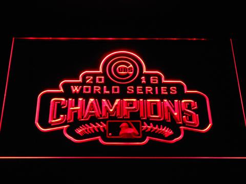 Chicago Cubs World Series Champions LED Neon Sign